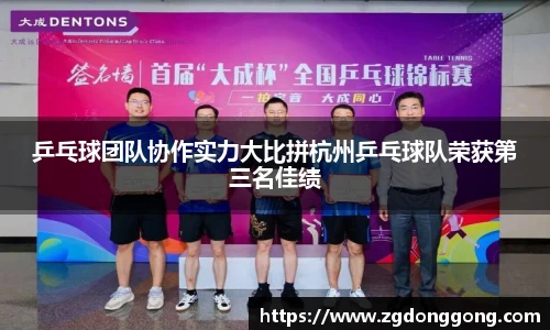 乒乓球团队协作实力大比拼杭州乒乓球队荣获第三名佳绩